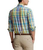 PRL Classic Fit Plaid Oxford Long Sleeve Woven Shirt