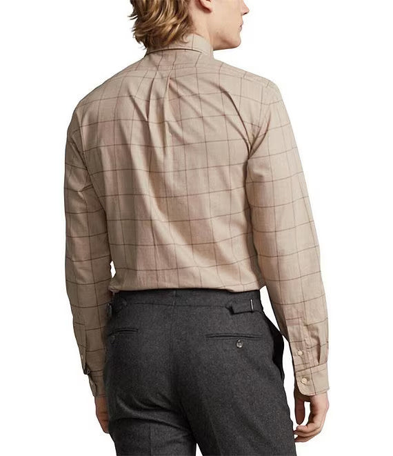 PRL Long-Sleeve Sanded Twill Sport Shirt
