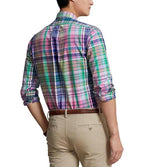 PRL Classic Fit Plaid Oxford Long Sleeve Woven Shirt