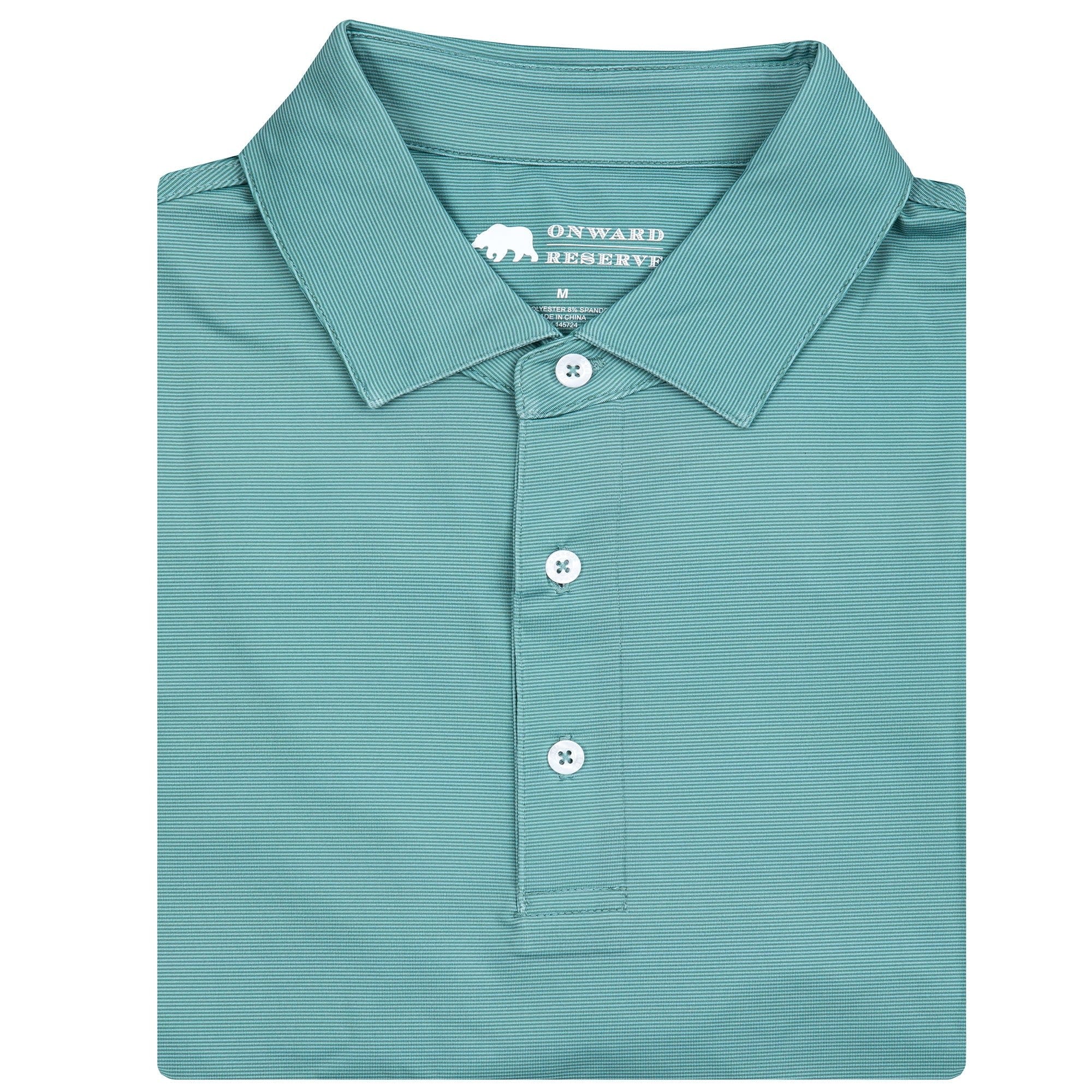 Onward Reserve Hairline Stripe Performance Polo