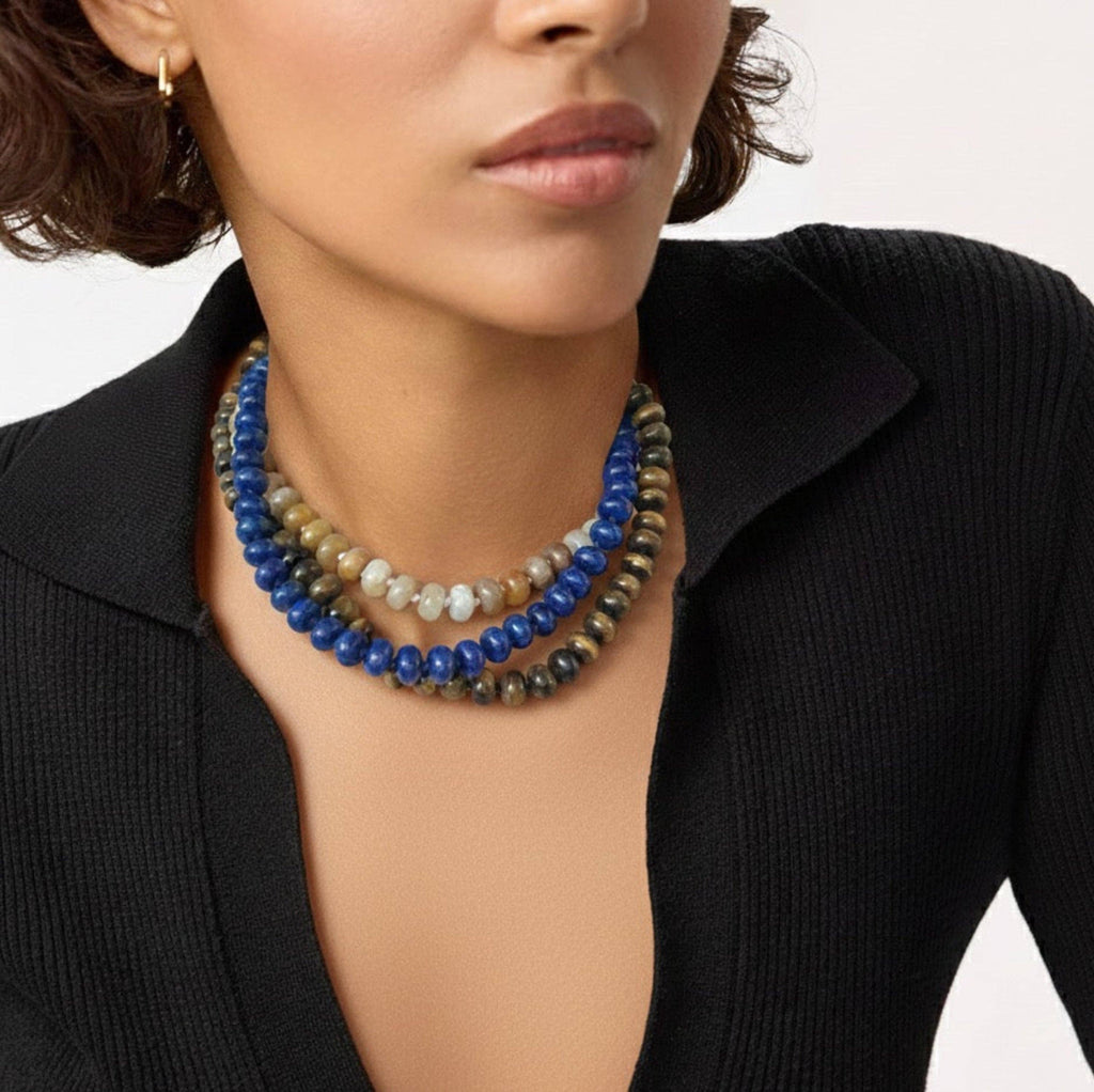 Ellison+Young Refined Stone Bead Necklace – Timeless Everyday Accent