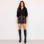 LoveWednesday  Midnight Garden Mini Skirt
