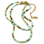Lizou Short Stone Necklace Opal