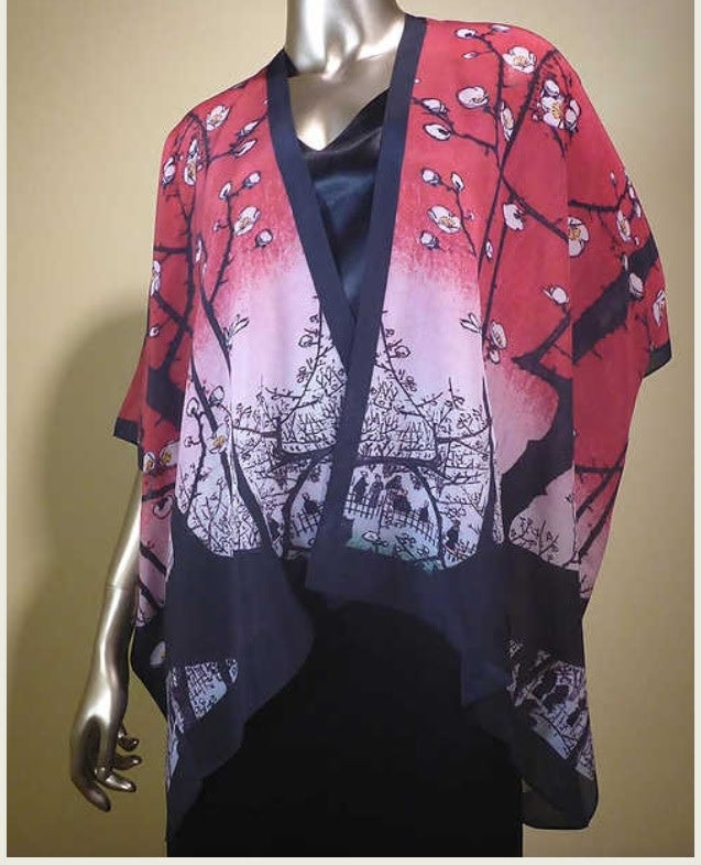 Cocoon House Short Silk Kimono