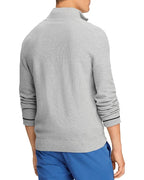 Men's Textured Pima Cotton Half Zip Sweater