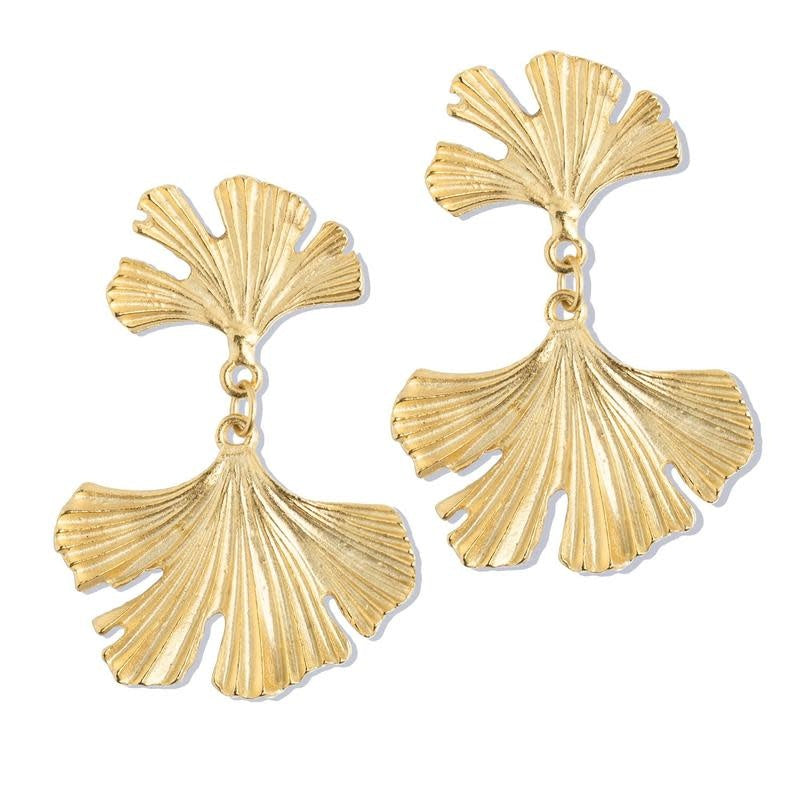 Susan Shaw Ginkgo Earrings