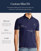 Polo Ralph Lauren White Classic Fit Mesh Polo