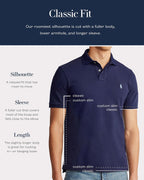 Polo Ralph Lauren White Classic Fit Mesh Polo