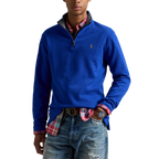 PRL Double Knit Jacquard 1/2 Zip Pullover w/ Contrast Collar