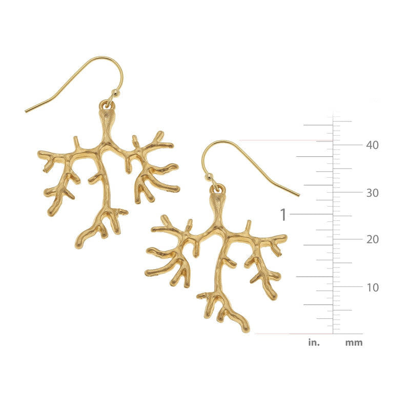 Susan Shaw Small Coral Earrings