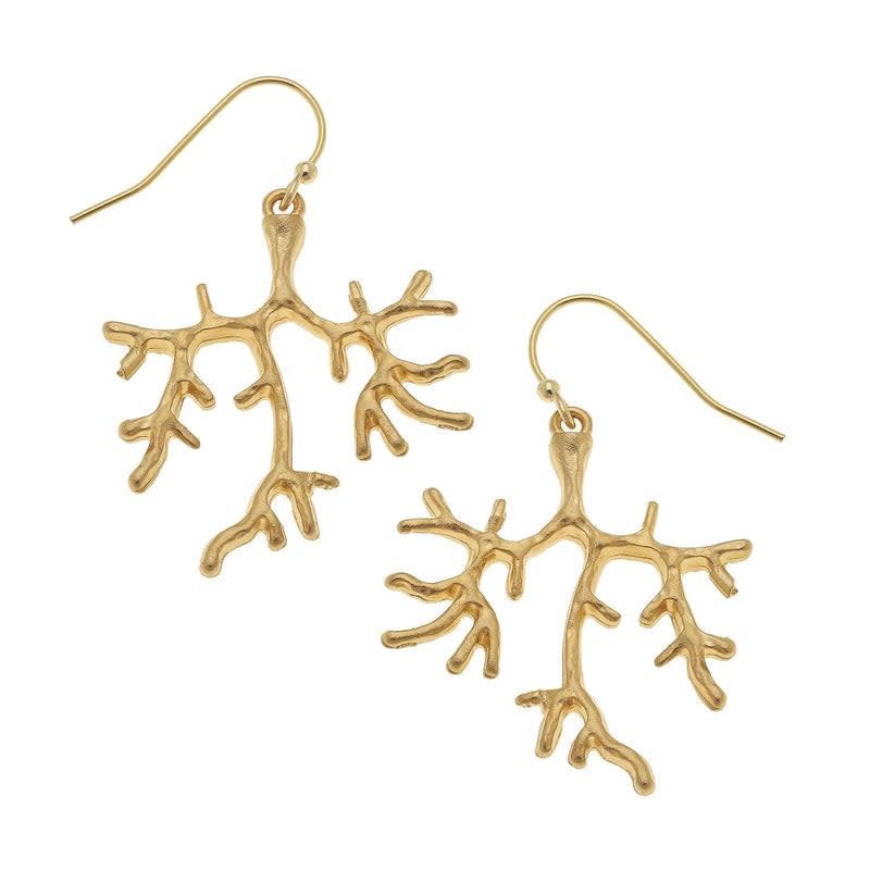 Susan Shaw Small Coral Earrings