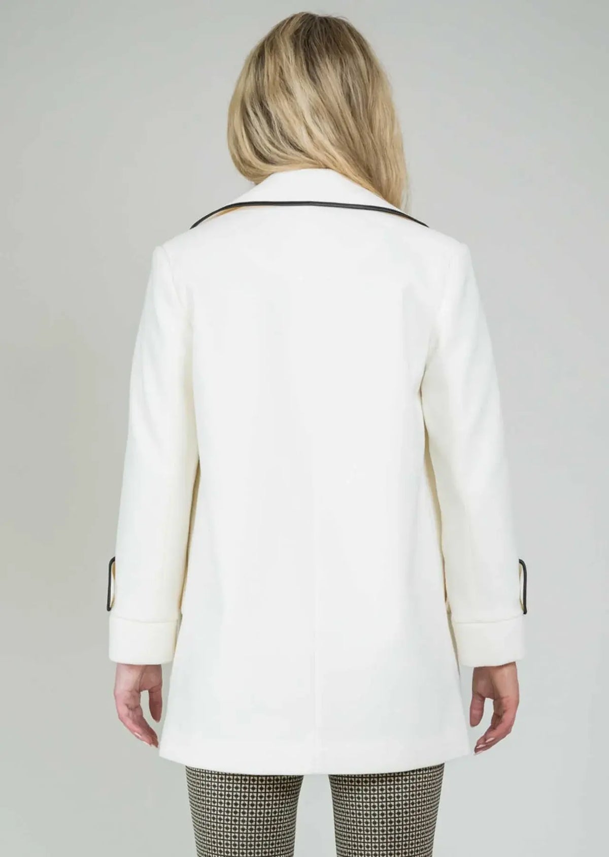 Lisette Monica Fabric 31" Jacket With Black Binding