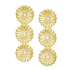 Susan Shaw Connie Pearl Triple Stack Earrings
