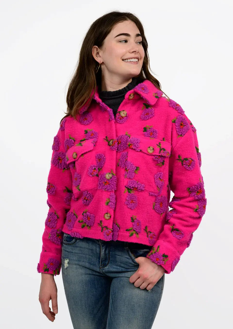Ivy Jane Puff Floral Barn Jacket