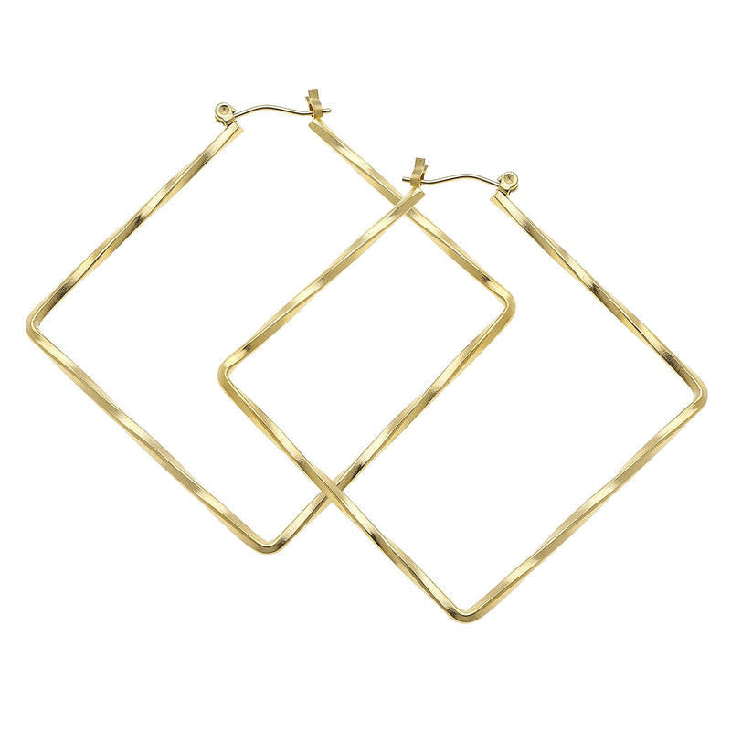 Susan Shaw Square Hoop Earrings