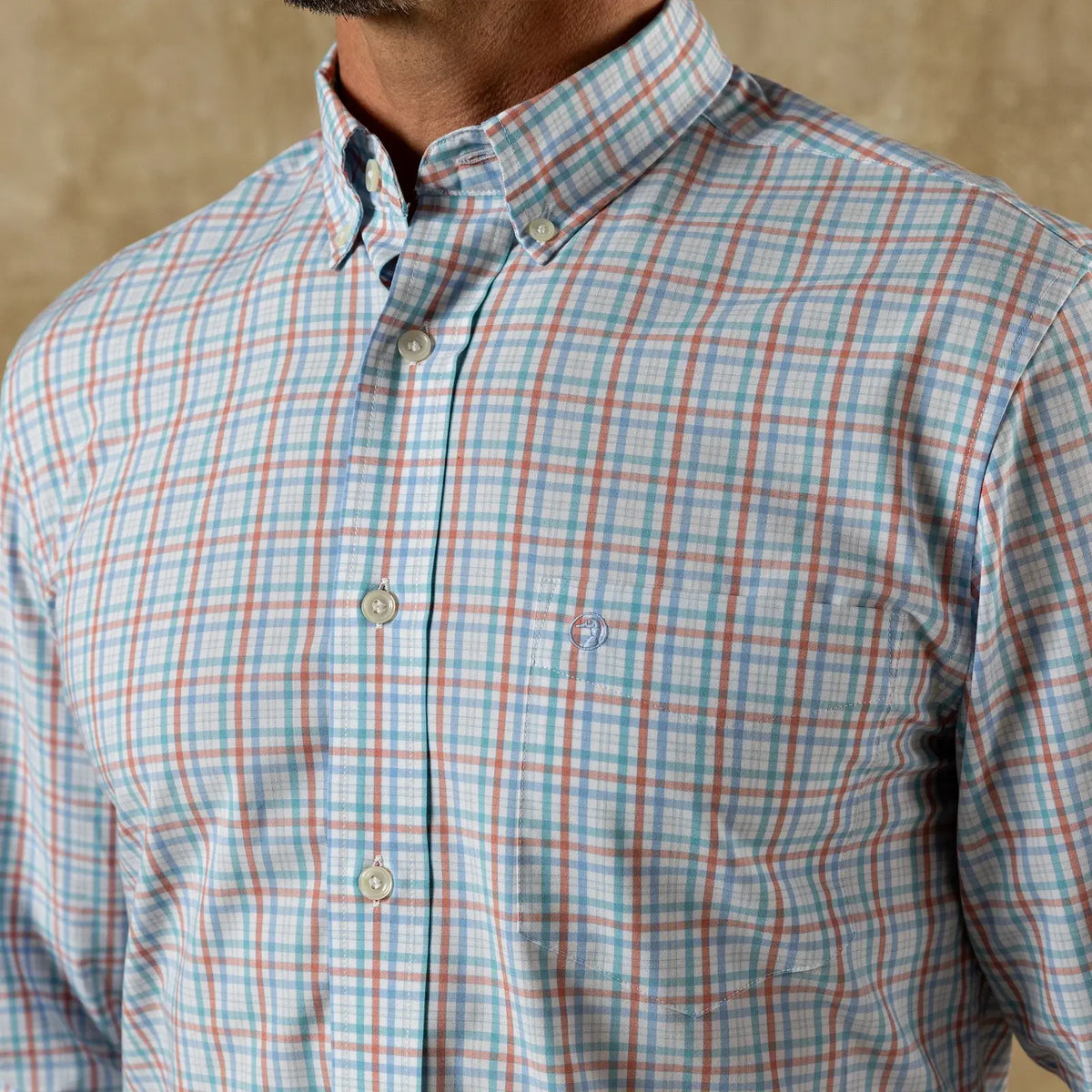 Duck Head Brody Plaid Performance Poplin Sport Shirt