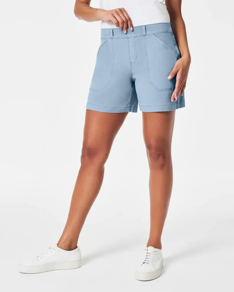 Spanx 6" Stretch Twill Shorts