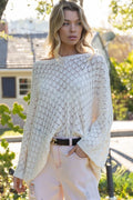 Pol Thin Sweater Pullover with 3/4 length Wide Sleeve