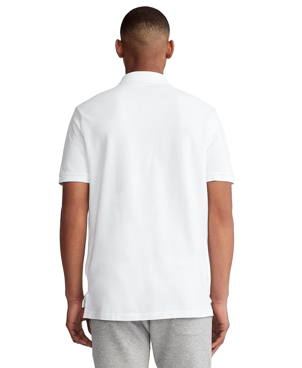 Polo Ralph Lauren White Classic Fit Mesh Polo