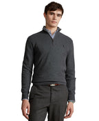 Men's Textured Pima Cotton Half Zip Sweater