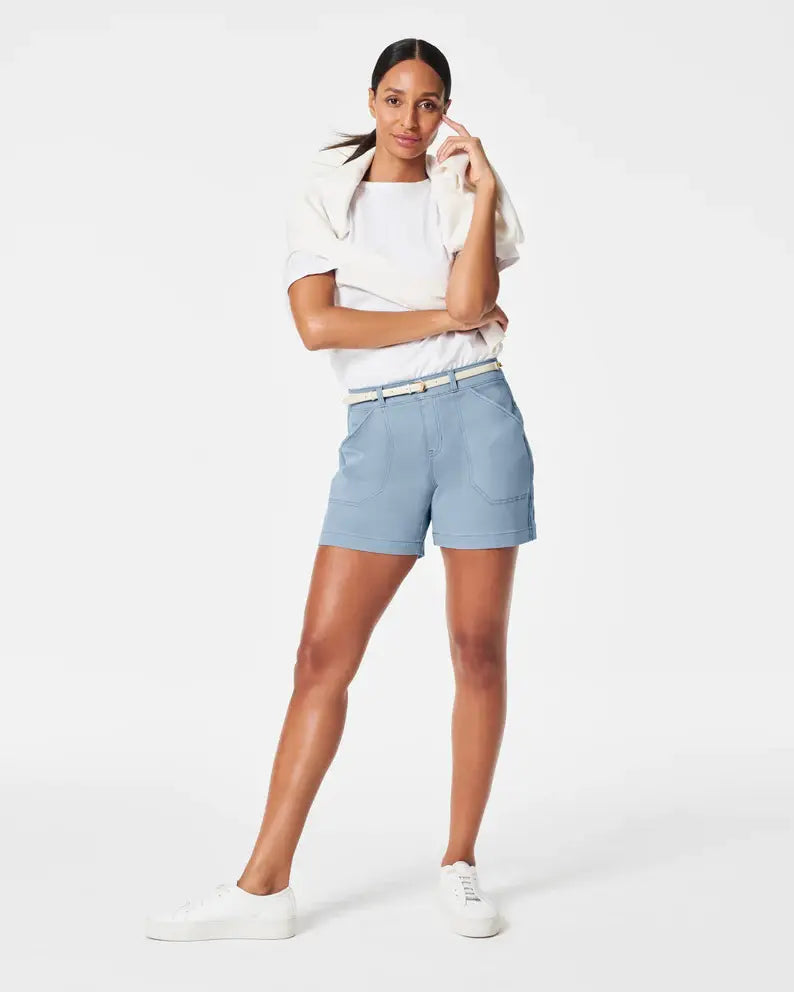 Spanx 6" Stretch Twill Shorts