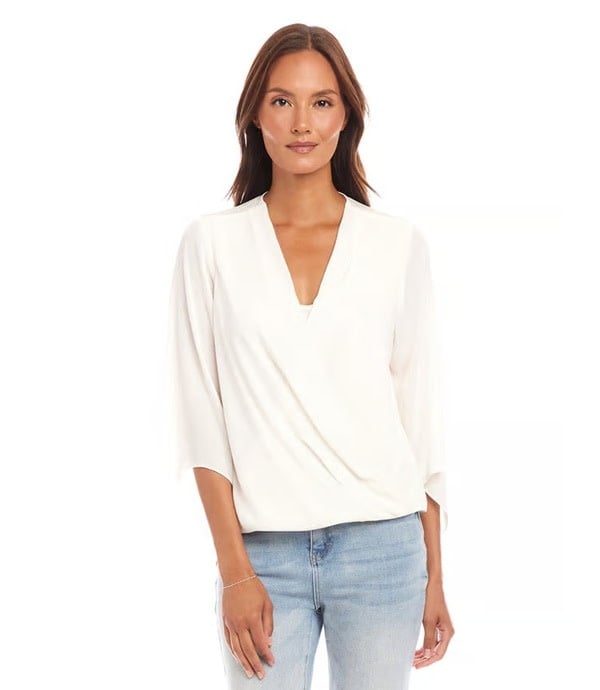 Karen Kane Drape Crossover Top