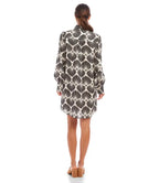 Karen Kane Blouson Sleeve Linen Shirtdress