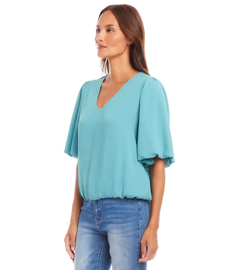 Karen Kane Puff Sleeve Top