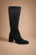 Miami Shop   Knee High Round Toe Block Heel Suede Fall Boots