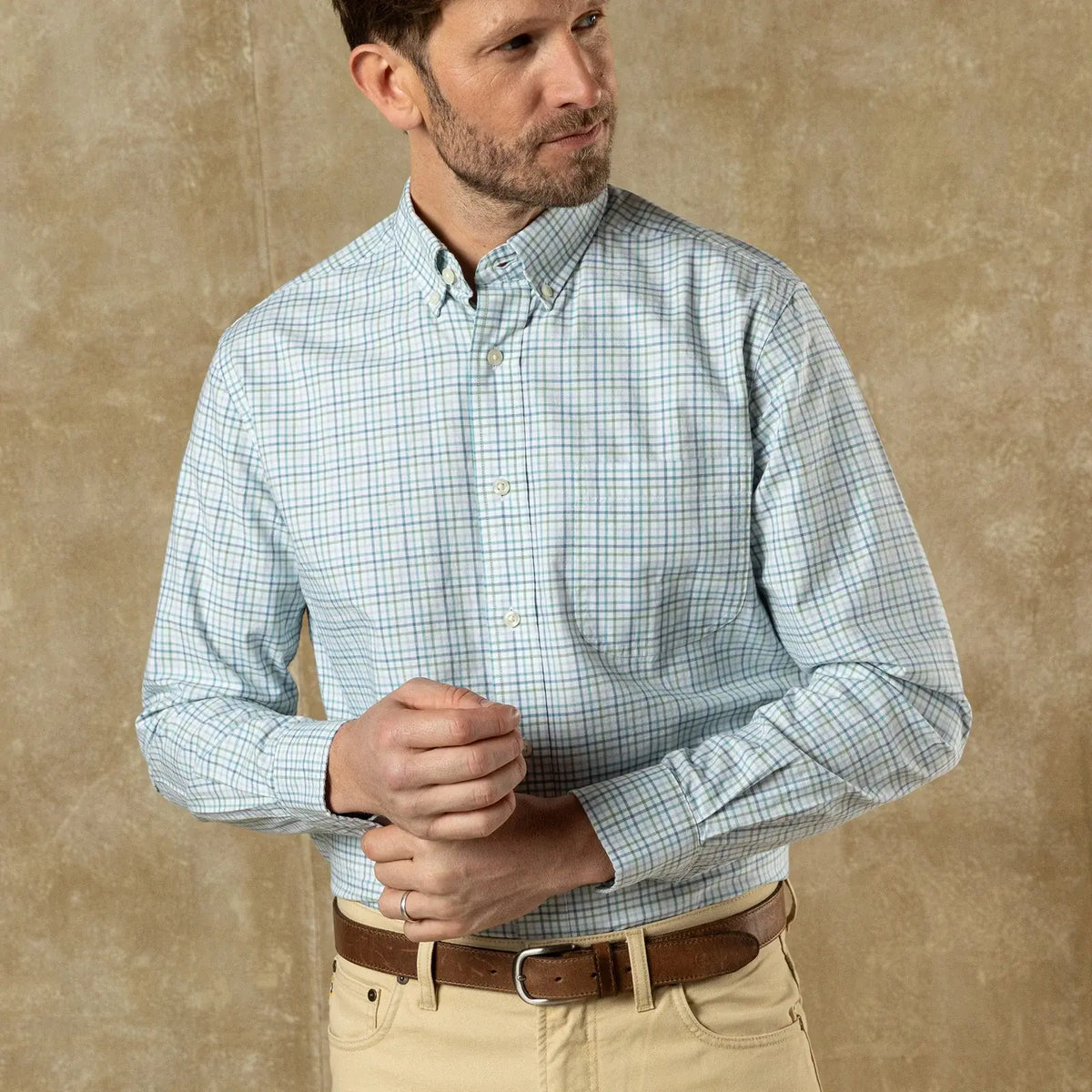 Duck Head Cooke Plaid Cotton Oxford Sport Shirt