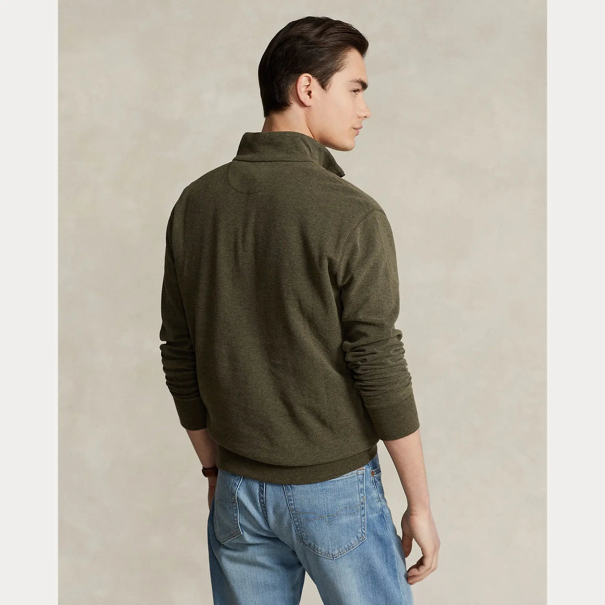 PRL Double Knit Jersey 1/2 Zip Pullover