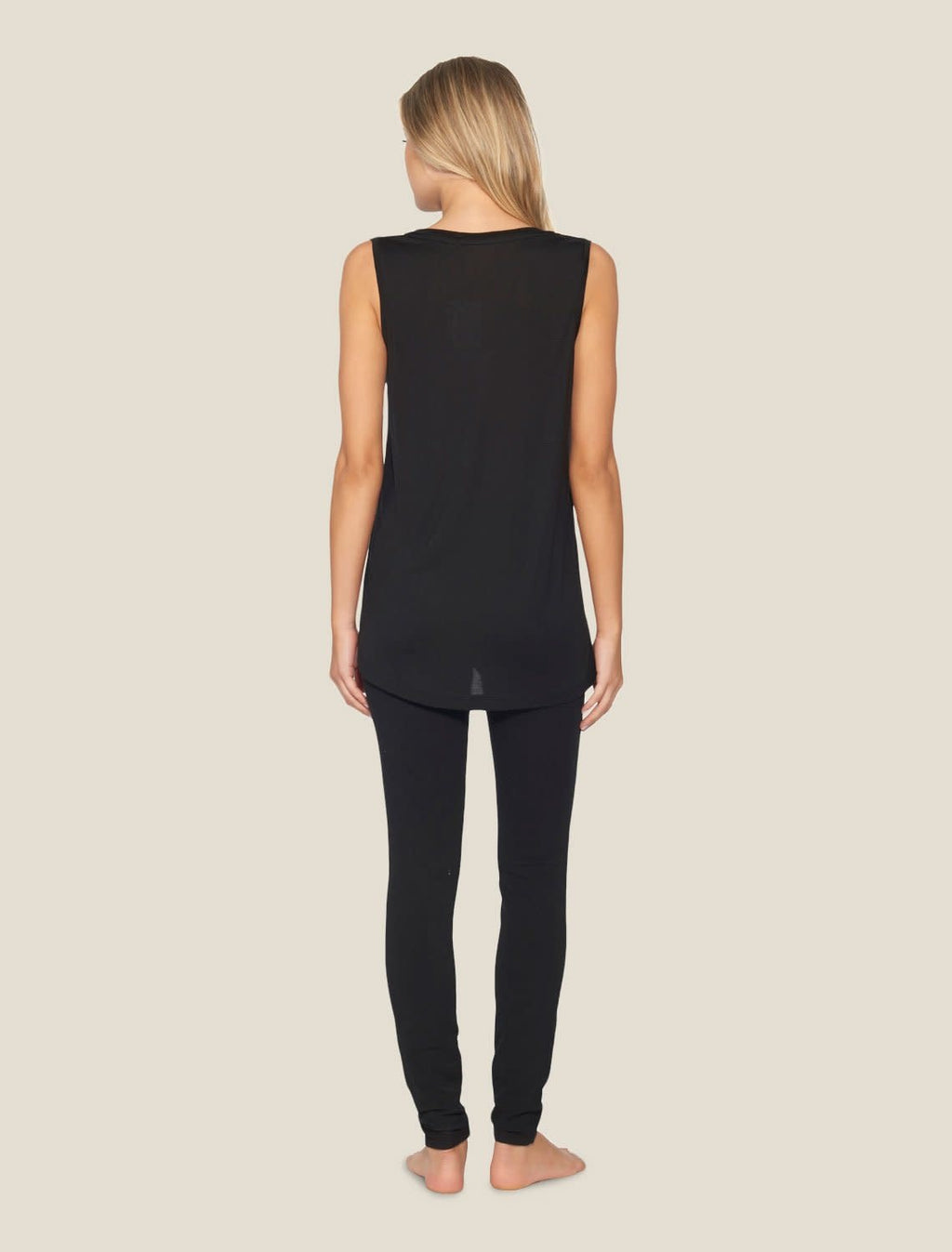 Barefoot Dreams Malibu Collection Sleeveless Modal V-neck Tank