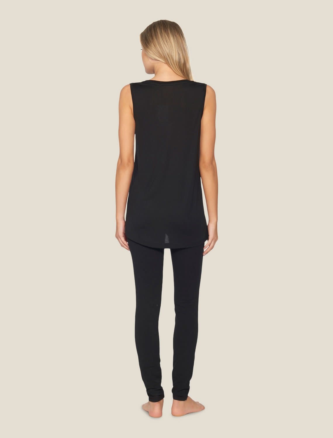 Barefoot Dreams Malibu Collection Sleeveless Modal V-neck Tank