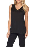 Barefoot Dreams Malibu Collection Sleeveless Modal V-neck Tank