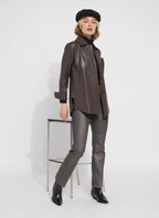 Lyssé Metallic Coated Baby Boot