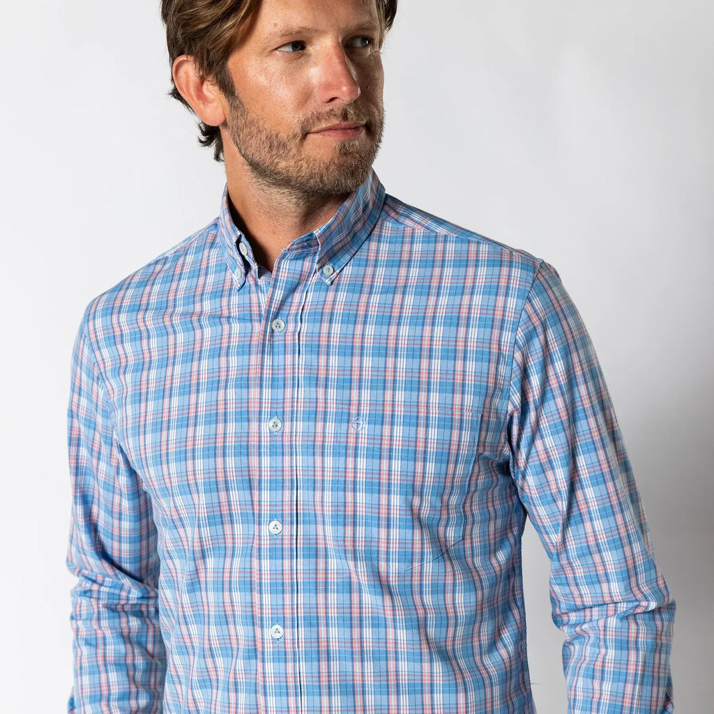 Duck Head Marcus Plaid Performance Poplin Sport Shirt