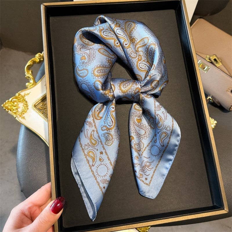 UZ  Fashion Print Square Scarf