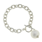 Susan Shaw Cotton Pearl Toggle Bracelet