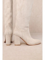 Miracle Miles Fynn Classic Stacked Heel Knee-High Boot