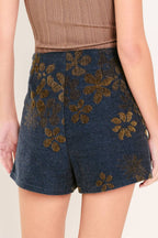 Flying Tomato jacquard woven skort