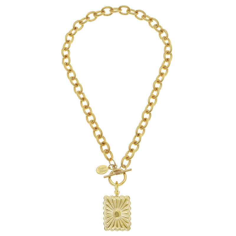 Susan Shaw Jane Rectangle Toggle Necklace
