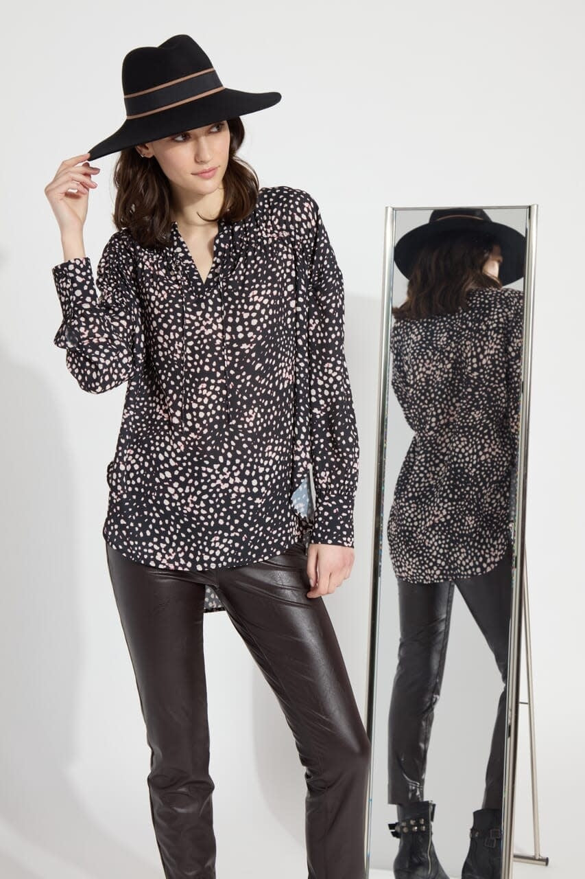 Lyssé Lara Drawstring Pull on Blouse