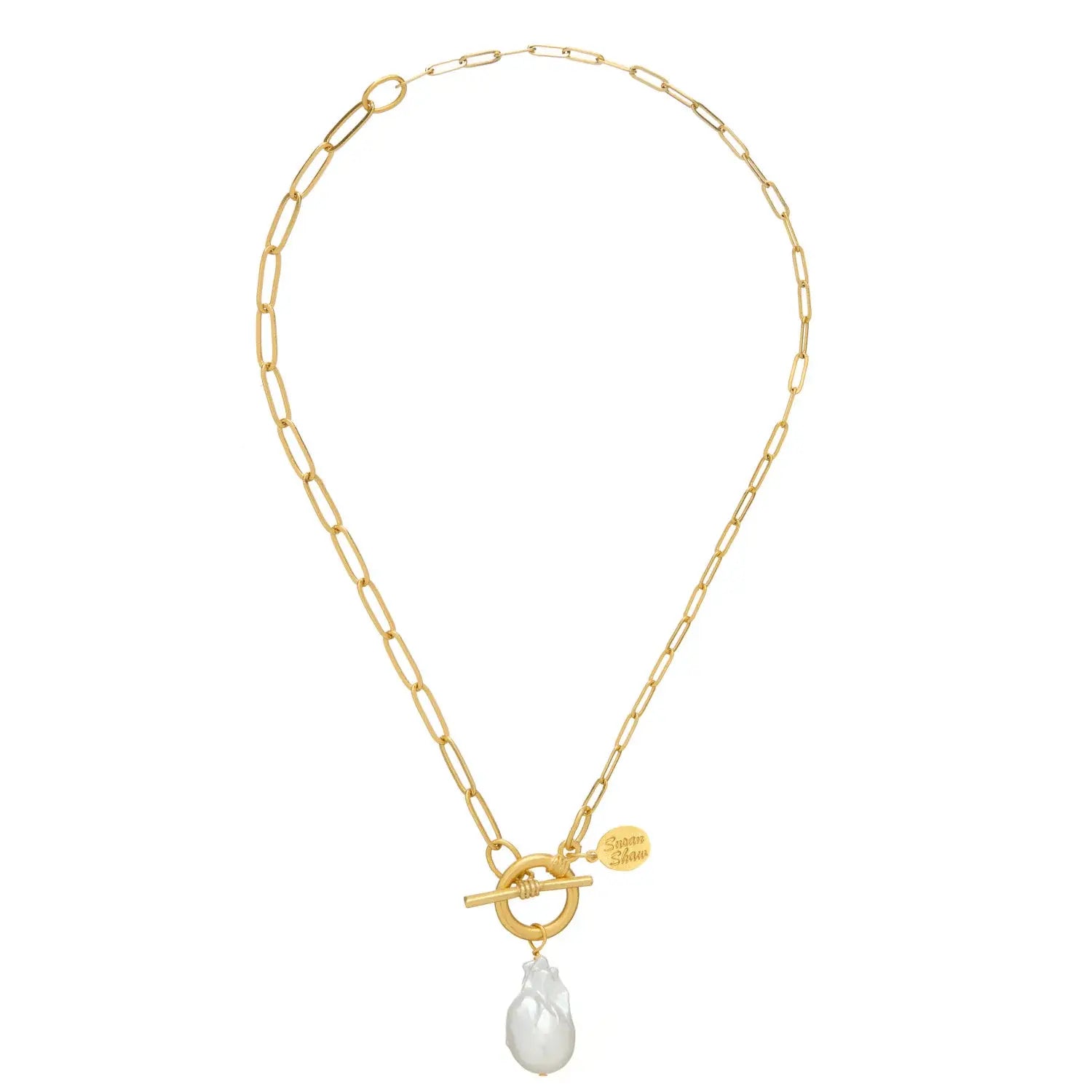 Susan Shaw Katie Paperclip Necklace