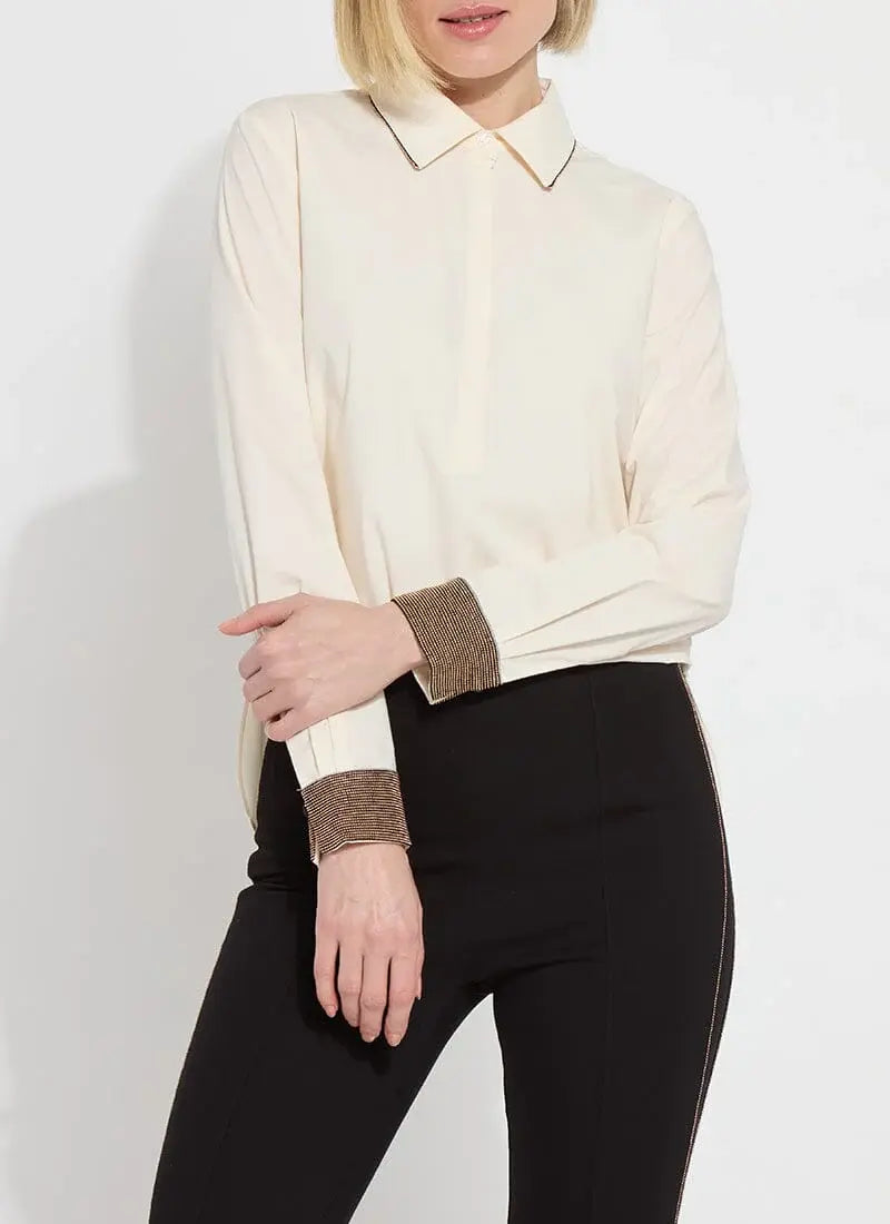 Lyssé Jamie Micro Beaded Shirt