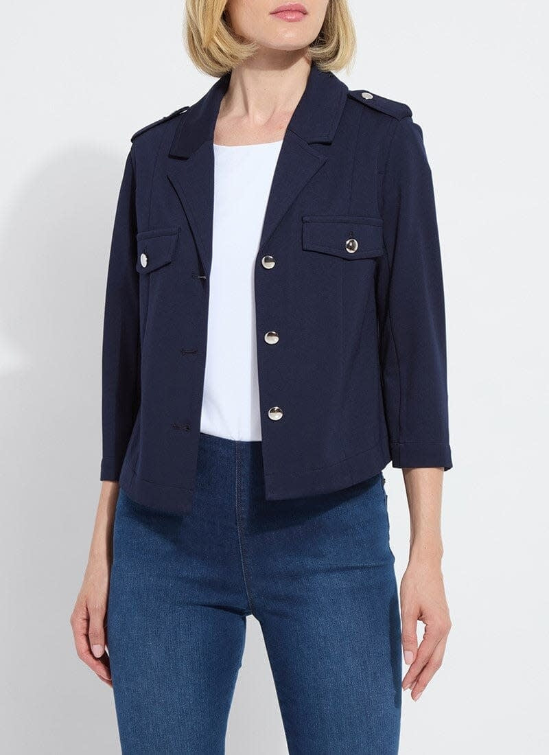 Lyssé Veronica Ponte Crop Blazer