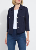 Lyssé Veronica Ponte Crop Blazer