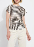 Lyssé Bruna Printed Side Draped Top