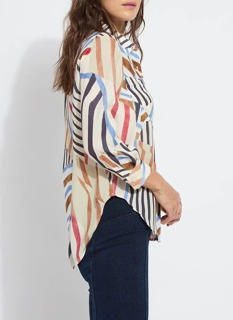 Lyssé Yesenia Roll Tab Utility Shirt