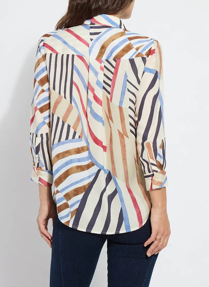 Lyssé Yesenia Roll Tab Utility Shirt