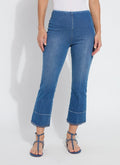Lyssé Dara Seamed Hem Crop Denim (25" inseam)